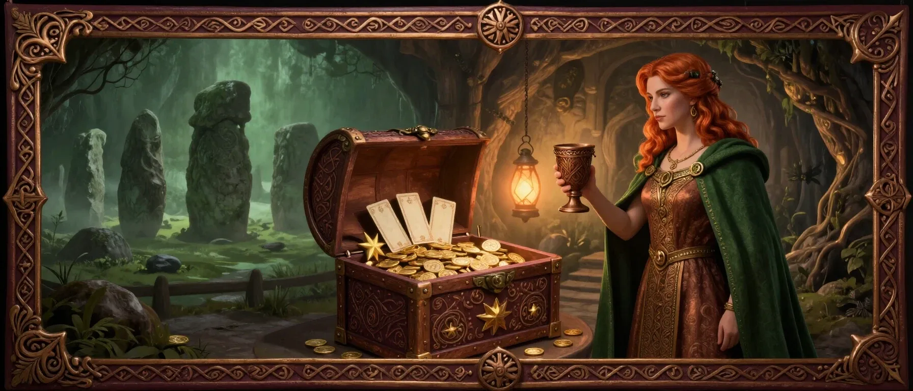 Spin Station bonus chest with glowing coins and tokens