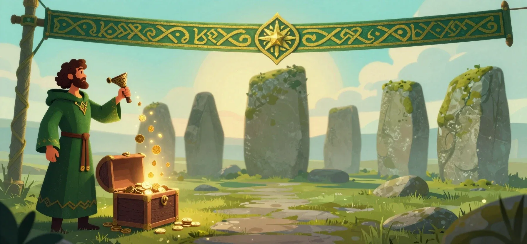 Spin Station bonus treasure chest with coins and reward tokens